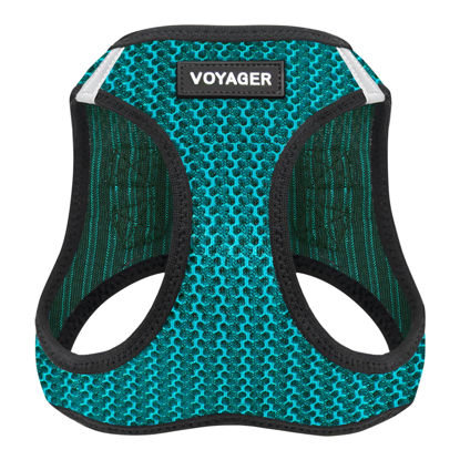 Picture of Voyager Step-in Air Dog Harness - All Weather Mesh Step in Vest Harness for Small and Medium Dogs by Best Pet Supplies - Turquoise (2-Tone), XS