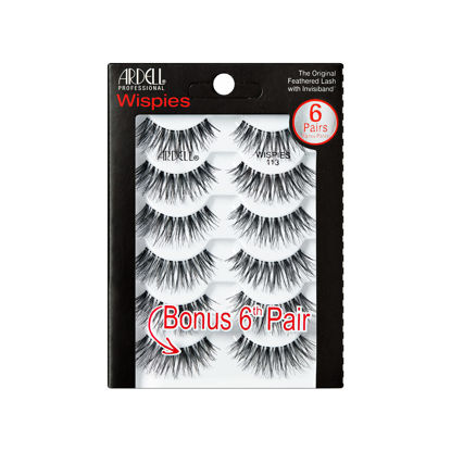 Picture of Ardell Wispies 113 Black, 6 Pairs x 1 Pack