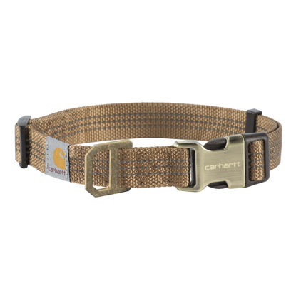 Picture of Carhartt Dog Collar Brown/Brushed Brass, Medium