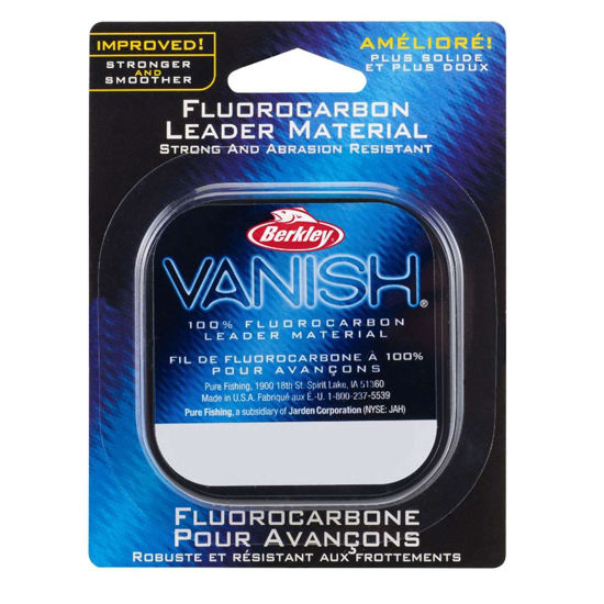 Picture of Berkley Vanish® Leader Material, Clear, 50lb | 22.6kg, 20yd | 18m Fluorocarbon Fishing Line, Suitable for Freshwater Environments