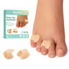 Picture of Welnove Gel Toe Separator - 8 Pack Pinky Toe Spacers - Little Toe Cushions, Small Toe Sleeves for Preventing Rubbing & Reducing Pressure (Beige)