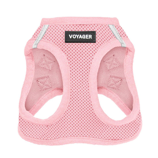 Picture of Voyager Step-in Air Dog Harness - All Weather Mesh Step in Vest Harness for Small and Medium Dogs and Cats by Best Pet Supplies - Harness (Pink), M (Chest: 16-18")