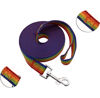 Picture of Nylon Training Dog Leash for Small Medium Large Dogs, 15ft 20ft 30ft 50ft Long Leash Dog/Puppy Lead for Obedience Recall Training, Camping (50ft, Rainbow)