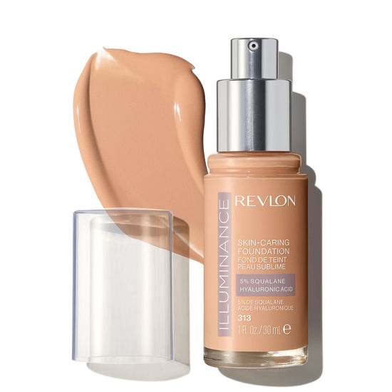 Picture of Revlon Illuminance Skin-Caring Liquid Foundation, Hyaluronic Acid, Hydrating and Nourishing Formula with Medium Coverage, 313 Light Tan (Pack of 1)