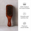 Picture of Diane Premium 100% Boar Bristle Club Wave Brush for Men and Barbers - Medium Bristles for Thick Coarse Hair - Use for Detangling, Smoothing, Wave Styles, Soft on Scalp, Restore Shine and Texture