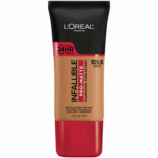 Picture of L'Oreal Paris Cosmetics Makeup Infallible Pro-Matte Liquid Longwear Foundation, Hazelnut Beige, 1 fl oz