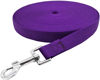 Picture of Nylon Training Dog Leash for Small Medium Large Dogs, 15ft 20ft 30ft 50ft Long Leash Dog/Puppy Lead for Obedience Recall Training, Camping (50ft, Purple)