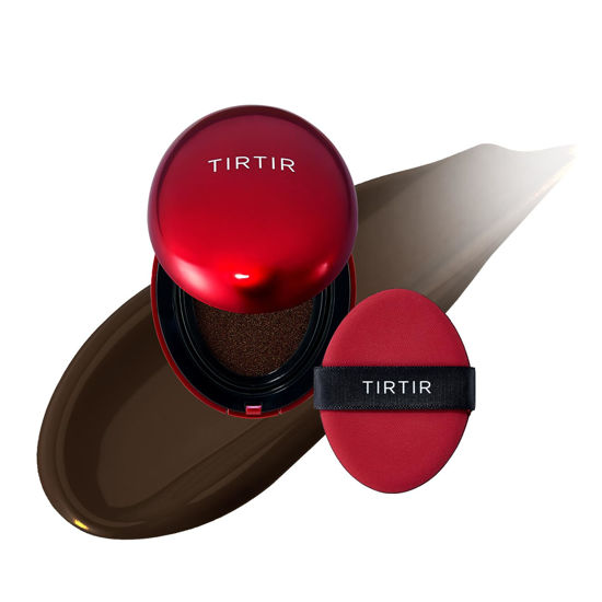 Picture of [*Mini Size*] TIRTIR Mask Fit Red Cushion Foundation | Long-Lasting, Lightweight, Buildable Coverage, Semi-Matte Finish, Korean Cushion Foundation (#55N Espresso, 0.15 Fl Oz)