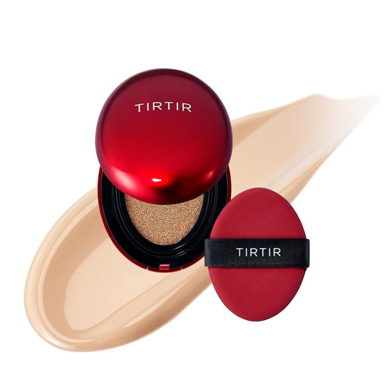 Picture of [*Mini Size*] TIRTIR Mask Fit Red Cushion Foundation | Long-Lasting, Lightweight, Buildable Coverage, Semi-Matte Finish, Korean Cushion Foundation (23N Sand, 0.15 Fl Oz)