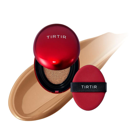 Picture of [*Mini Size*] TIRTIR Mask Fit Red Cushion Foundation | Long-Lasting, Lightweight, Buildable Coverage, Semi-Matte Finish, Korean Cushion Foundation (#34N Pecan, 0.15 Fl Oz)