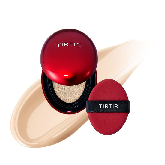 Picture of [*Mini Size*] TIRTIR Mask Fit Red Cushion Foundation | Long-Lasting, Lightweight, Buildable Coverage, Semi-Matte Finish, Korean Cushion Foundation (#17N Vanilla, 0.15 Fl Oz)