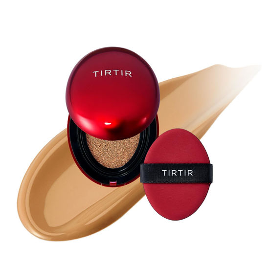 Picture of [*Mini Size*] TIRTIR Mask Fit Red Cushion Foundation | Long-Lasting, Lightweight, Buildable Coverage, Semi-Matte Finish, Korean Cushion Foundation (#31N French Beige, 0.15 Fl Oz)