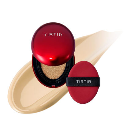 Picture of [*Mini Size*] TIRTIR Mask Fit Red Cushion Foundation | Long-Lasting, Lightweight, Buildable Coverage, Semi-Matte Finish, Korean Cushion Foundation (#24W Soft Beige, 0.15 Fl Oz)