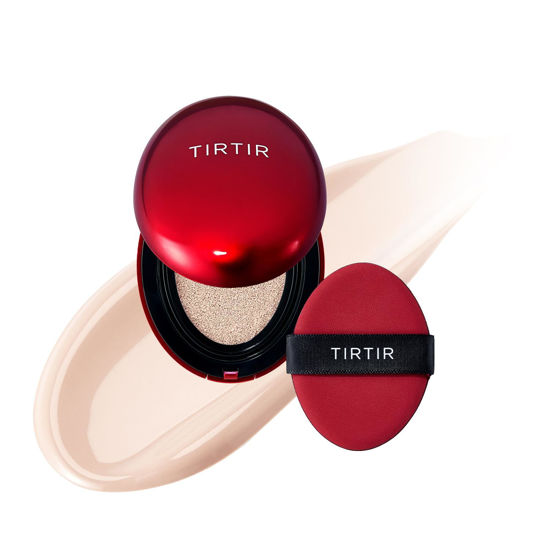 Picture of [*Mini Size*] TIRTIR Mask Fit Red Cushion Foundation | Long-Lasting, Lightweight, Buildable Coverage, Semi-Matte Finish, Korean Cushion Foundation (#13C Fair, 0.15 Fl Oz)