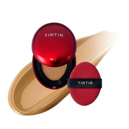 Picture of [*Mini Size*] TIRTIR Mask Fit Red Cushion Foundation | Long-Lasting, Lightweight, Buildable Coverage, Semi-Matte Finish, Korean Cushion Foundation (#33W Ginger, 0.15 Fl Oz)