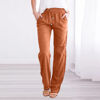 Picture of Trousers for Women Womens Comfy Pants Women Work Pants Business Casual Women Plus Size Pants Linen Outfits Women High Waisted Baggy Cargo Pants for Women Pull On Pants(03-Orange,Large)