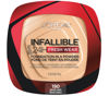 Picture of L'Oreal Paris Makeup Infallible Fresh Wear Foundation in a Powder, Up to 24H Wear, Waterproof, Beige Sand, 0.31 oz.