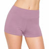 Picture of ALWAYS Women Workout Yoga Shorts - Premium Buttery Soft Solid Stretch Cheerleader Running Dance Volleyball Short Pants Lavender L