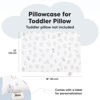 Picture of KeaBabies Toddler Pillowcase for 13X18 Pillow - Organic Toddler Pillow Case for Boy, Kids - 100% Natural Cotton Pillowcase for Miniature Sleepy Pillows - Pillow Sold Separately (ABC Land)