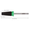 Picture of PANA 3/32" Shank 5-in-1 Nail Carbide Bit - (Triple Coarse - Coarse Grit, DLC Black) - Two Way Rotate use for Both Left and Right Handed Fast remove Acrylic or Hard Gel Machine