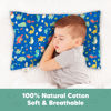 Picture of KeaBabies Toddler Pillowcase for 13X18 Pillow - Organic Toddler Pillow Case for Boy, Kids - 100% Natural Cotton Pillowcase for Miniature Sleepy Pillows - Pillow Sold Separately (DinoWorld)