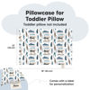 Picture of KeaBabies Toddler Pillowcase for 13X18 Pillow - Organic Toddler Pillow Case for Boy, Kids - 100% Natural Cotton Pillowcase for Miniature Sleepy Pillows - Pillow Sold Separately (Vroom)