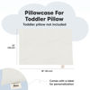 Picture of KeaBabies Toddler Pillowcase for 13X18 Pillow - Organic Toddler Pillow Case for Boy, Kids - 100% Natural Cotton Pillowcase for Miniature Sleepy Pillows - Pillow Sold Separately (Pearl Gray)