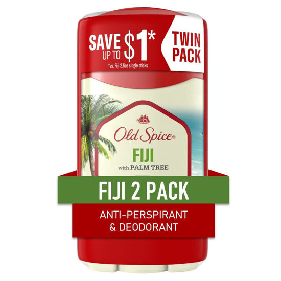 Picture of Old Spice Antiperspirant Deodorant for Men Fiji, 2.6 oz Twin Pack