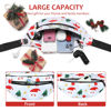 Picture of MAXTOP Large White Christmas Fanny Pack with 4-Zipper Pockets, Christmas Gifts for Enjoy Festival Sports Workout Traveling Running Casual Hands-Free Waist Pack Crossbody Phone Bag Carrying All Phones…