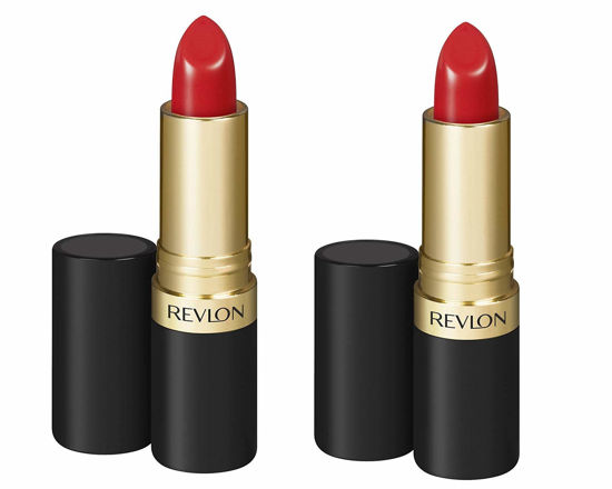 Picture of Revlon Super Lustrous Lipstick with Vitamin E and Avocado Oil, Cream Lipstick in Red, 725 Love that Red, 0.15 oz (Pack of 2)