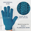 Picture of Exfoliating Glove (4 Pcs, 2 Pairs) - Medium Exfoliate Glove for Dead Skin Bath Exfoliating Gloves for Shower Spa Massage Body Scrub - Shower Gloves Exfoliating for Women & Men