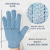 Picture of Exfoliating Glove (4 Pcs, 2 Pairs) - Heavy Exfoliate Glove for Dead Skin Bath Exfoliating Gloves for Shower Spa Massage & Body Scrub - Shower Gloves Exfoliating for Women & Men