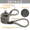 Picture of Fida Durable Slip Lead Dog Leash, 6 FT x 3/8" Heavy Duty Dog Loop Leash, Comfortable Strong Rope Slip Leash for Small Dogs and Puppies, No Pull Pet Training Leash with Highly Reflective(3/8", Grey)