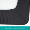 Picture of Biloban Pack and Play Sheets Fitted, 2 Pack Pack and Play Sheet Fits for Graco Pack n Play Mattress, Neutral Playard Sheets for Baby Boys and Girl, Black, 38”X 26”