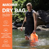 Picture of MARCHWAY Floating Waterproof Dry Bag Backpack 5L/10L/20L/30L/40L, Roll Top Sack Keeps Gear Dry for Kayaking, Rafting, Boating, Swimming, Camping, Hiking, Beach, Fishing (Orange, 5L)