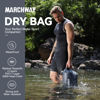 Picture of MARCHWAY Floating Waterproof Dry Bag Backpack 5L/10L/20L/30L/40L, Roll Top Sack Keeps Gear Dry for Kayaking, Rafting, Boating, Swimming, Camping, Hiking, Beach, Fishing (Grey, 5L)