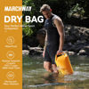 Picture of MARCHWAY Floating Waterproof Dry Bag Backpack 5L/10L/20L/30L/40L, Roll Top Sack Keeps Gear Dry for Kayaking, Rafting, Boating, Swimming, Camping, Hiking, Beach, Fishing (Deep Yellow, 5L)