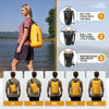 Picture of MARCHWAY Floating Waterproof Dry Bag Backpack 5L/10L/20L/30L/40L, Roll Top Sack Keeps Gear Dry for Kayaking, Rafting, Boating, Swimming, Camping, Hiking, Beach, Fishing (Deep Yellow, 5L)