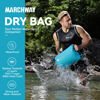 Picture of MARCHWAY Floating Waterproof Dry Bag Backpack 5L/10L/20L/30L/40L, Roll Top Sack Keeps Gear Dry for Kayaking, Rafting, Boating, Swimming, Camping, Hiking, Beach, Fishing (Shiny Blue, 5L)