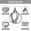 Picture of AMTOR Dog Harness with Leash Set,No Pull Adjustable Reflective Puppy Harness with Padded Vest for Extra-Small/Small Medium Large Dogs and Cats(Grey)