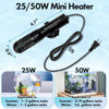 Picture of Orlushy 25W Small Submersible Aquarium Heater, Constant Temperature Betta Fish Tank Heater of 78℉for 1-6 Gallons Freshwater & Saltwater Tanks