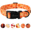 Picture of ARING PET Fall Dog Collar-Cute Orange Leaves Dog Collar for Small Dogs, Cotton Lightweight Dog Collars with Quick Release Buckle for Small Medium Large Dogs