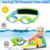 Picture of RUIGAO Toddler Goggles 2 Year old, Toddler Swim Goggles No Hair Pull, Baby Goggles for infant 12-24 months