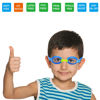 Picture of RUIGAO Swim Goggles 2/3/4/5 Year old, Toddler Goggles No Hair Pull, Goggles Kids 3-6,Blue Swimming Goggles Boys