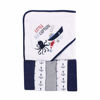 Picture of Luvable Friends Unisex Baby Hooded Towel with Five Washcloths, Sea Captain, One Size