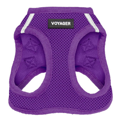 Picture of Voyager Step-in Air Dog Harness - All Weather Mesh Step in Vest Harness for Small and Medium Dogs and Cats by Best Pet Supplies - Harness (Purple), XS (Chest: 13-14.5")