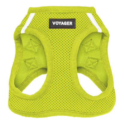 Picture of Voyager Step-in Air Dog Harness - All Weather Mesh Step in Vest Harness for Small and Medium Dogs and Cats by Best Pet Supplies - Harness (Lime Green), M (Chest: 16-18")