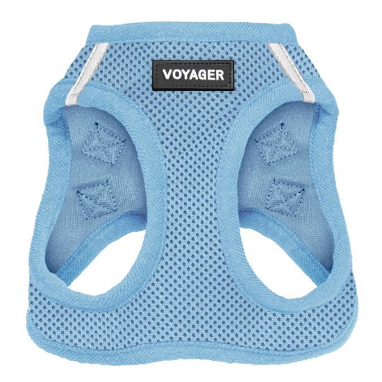 Picture of Voyager Step-in Air Dog Harness - All Weather Mesh Step in Vest Harness for Small and Medium Dogs by Best Pet Supplies - Harness (Baby Blue), XX-Small, 207-BBW-XXS