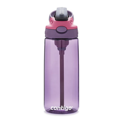 Picture of Contigo Kids Straw Water Bottle with AUTOSPOUT Lid, 20oz, Eggplant