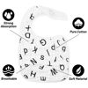 Picture of Zainpe 6Pcs Snap Muslin Cotton Bibs for Baby Love Heart Tree Milk Letter Bib with 6 Absorbent Soft Layers Machine Washable Burp Cloths for Infants, Newborns and Toddlers Drooling Feeding and Teething